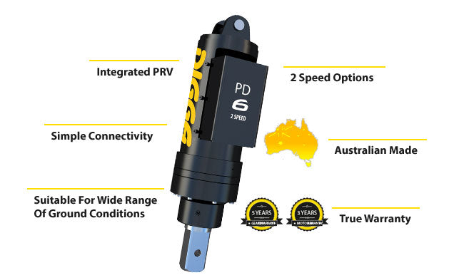 AUGER DRIVES - 2 Speed Drilling Drive — 1.5T - 6T